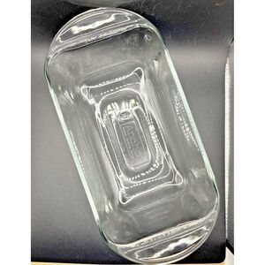 Anchor Hocking Clear Glass Baking Dish Bread Pan Meat‎ Loaf  9 x 5 USA 1.5 Quart